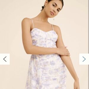 Anthropologie Purple High Low Sundress with Spaghetti Straps